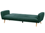 Sofa Bed FLORLI Fabric Dark Green 3 Seater
