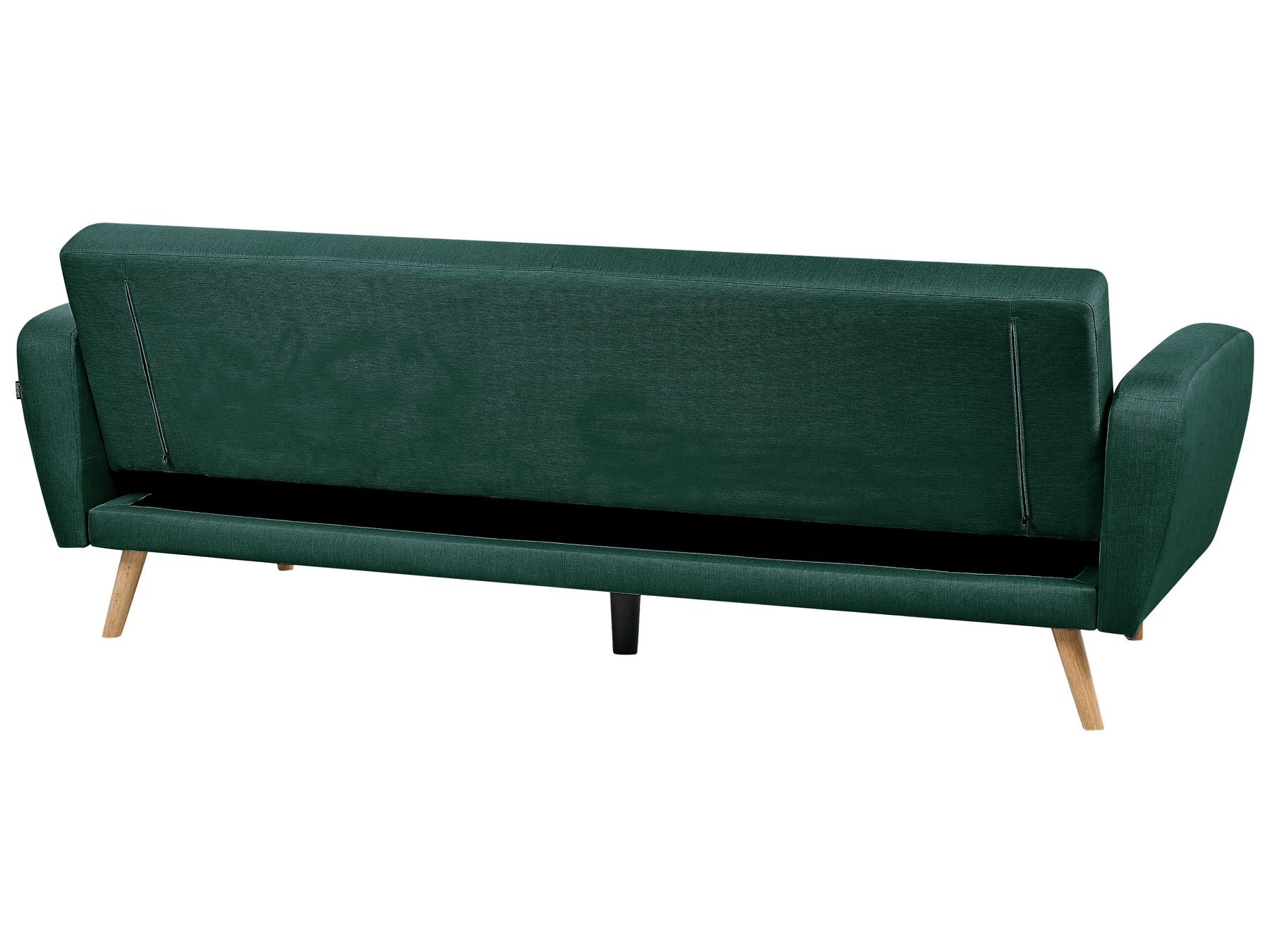 Sofa Bed FLORLI Fabric Dark Green 3 Seater