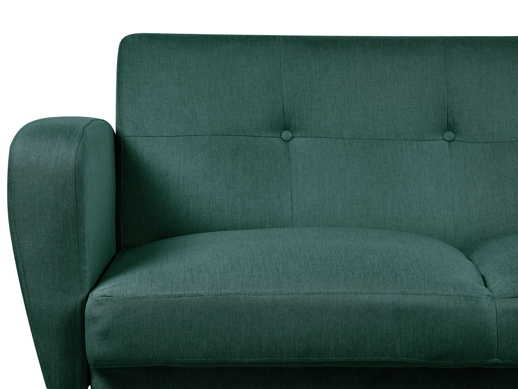Sofa Bed FLORLI Fabric Dark Green 3 Seater