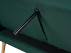 Sofa Bed FLORLI Fabric Dark Green 3 Seater