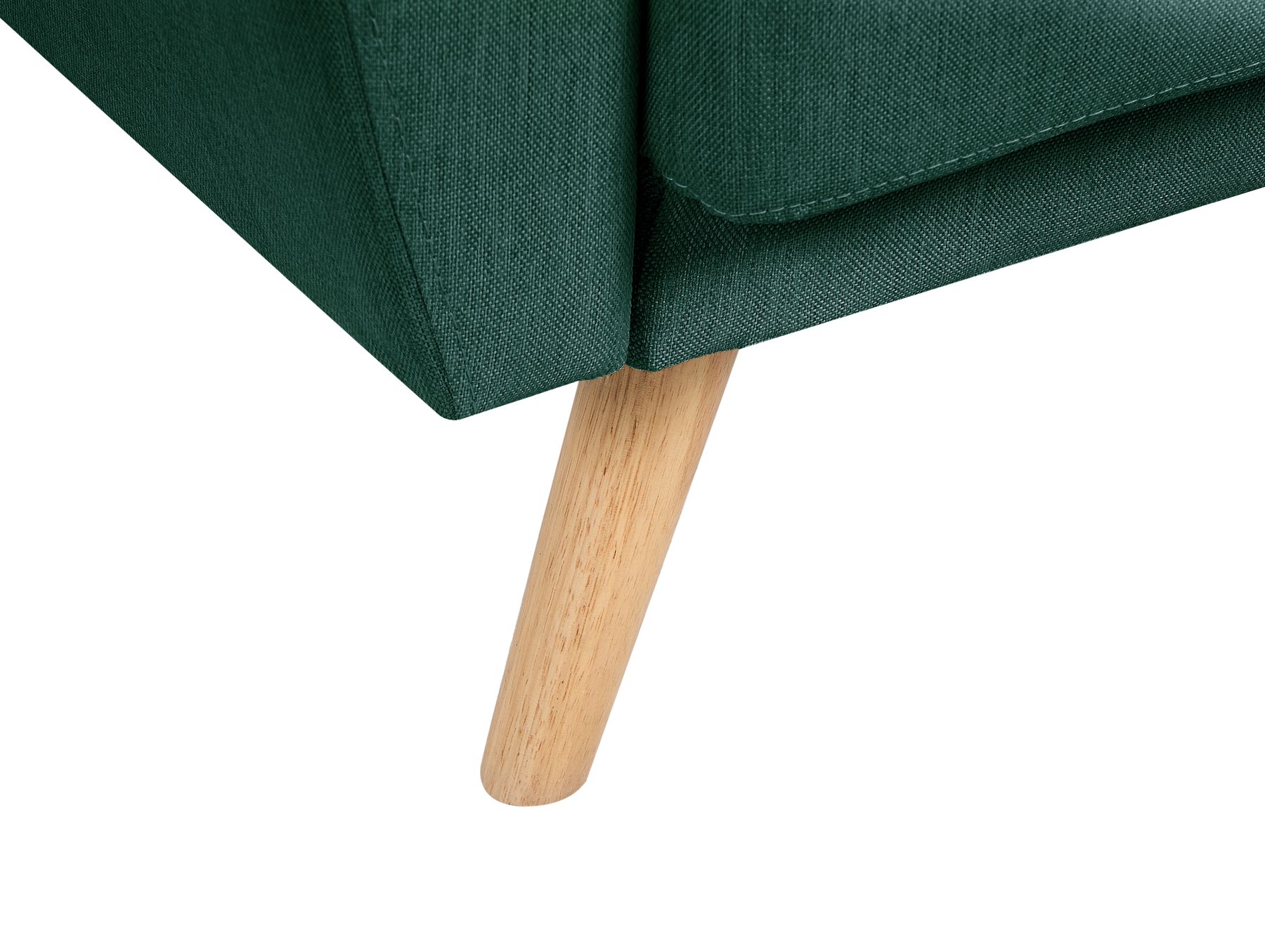 Sofa Bed FLORLI Fabric Dark Green 3 Seater