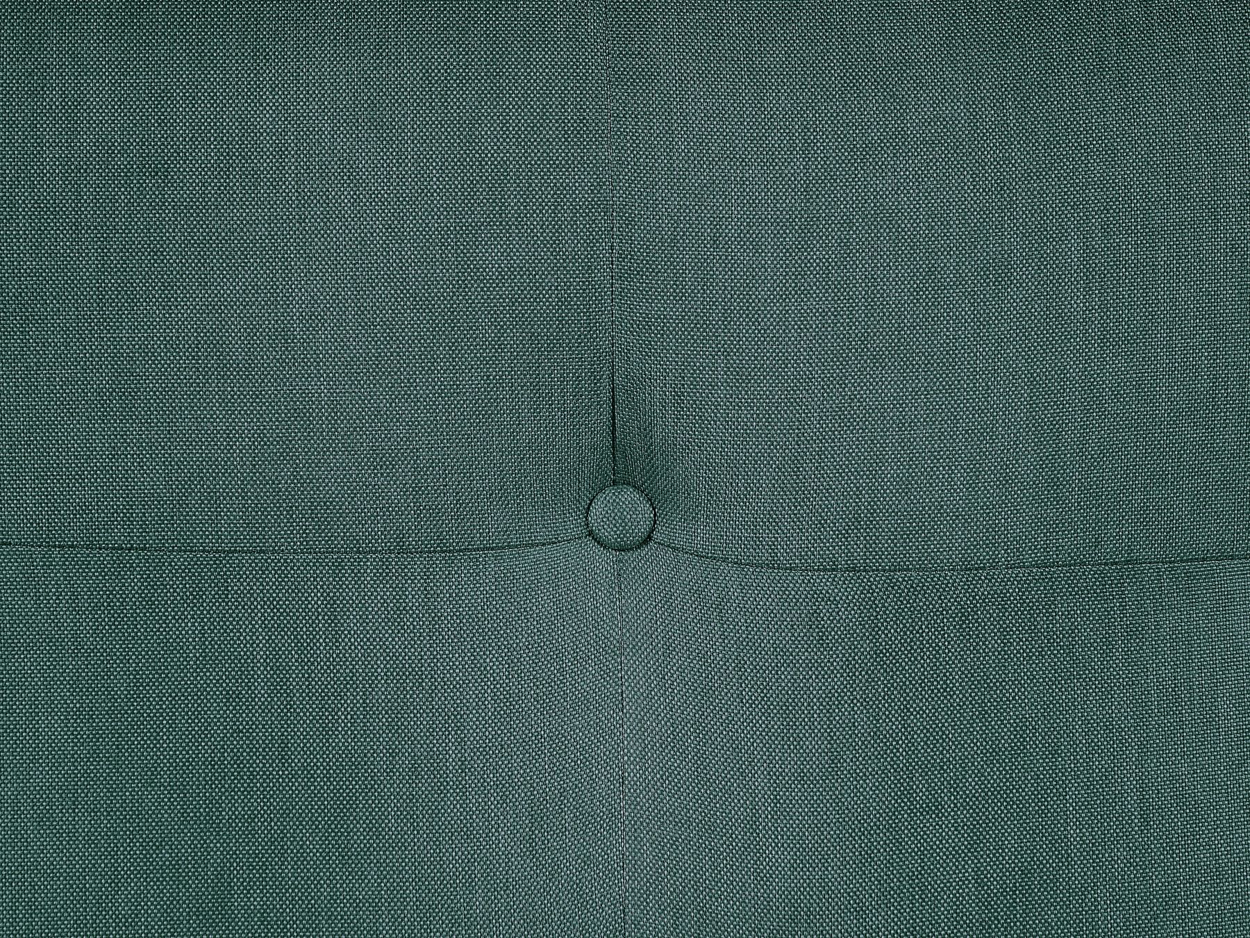 Sofa Bed FLORLI Fabric Dark Green 3 Seater