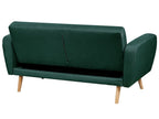 2 Seater Fabric Sofa Bed Green FLORLI