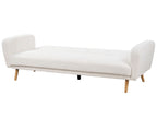 Sofa Bed FLORLI Boucle Off-White 3 Seater