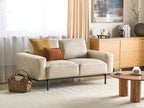 2 Seater Fabric Sofa Cream Beige SOVIK