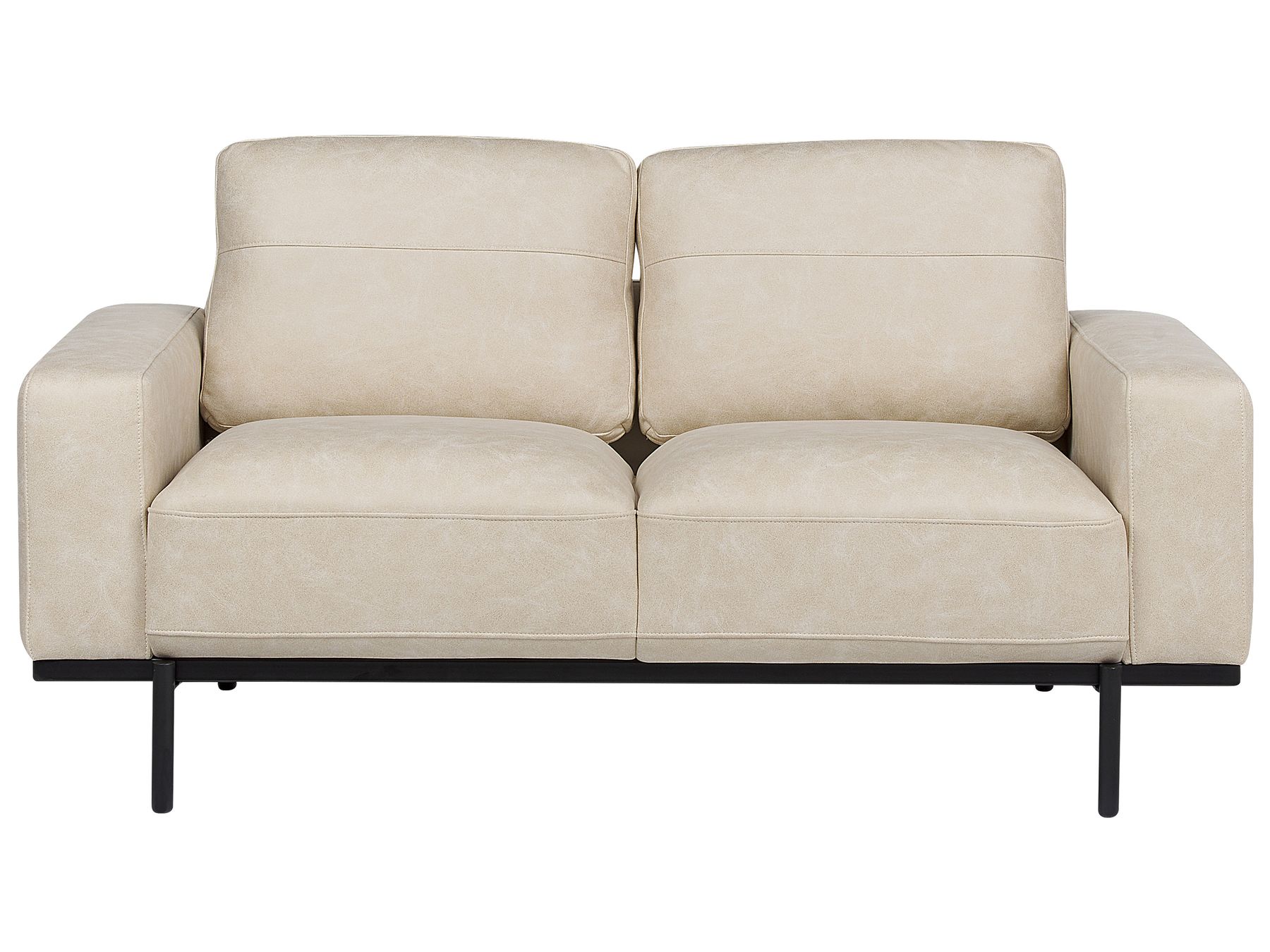 2 Seater Fabric Sofa Cream Beige SOVIK