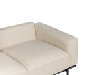 2 Seater Fabric Sofa Cream Beige SOVIK