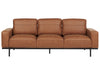 3 Seater Fabric Sofa Brown