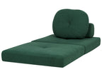 Single Sofa Bed OLDEN Fabric Dark Green