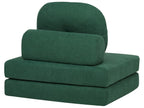 Single Sofa Bed OLDEN Fabric Dark Green