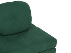 Single Sofa Bed OLDEN Fabric Dark Green
