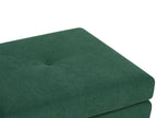 Single Sofa Bed OLDEN Fabric Dark Green