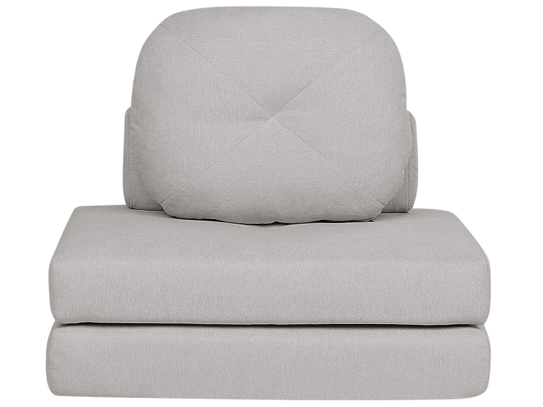 Single Sofa Bed OLDEN Fabric Light Grey