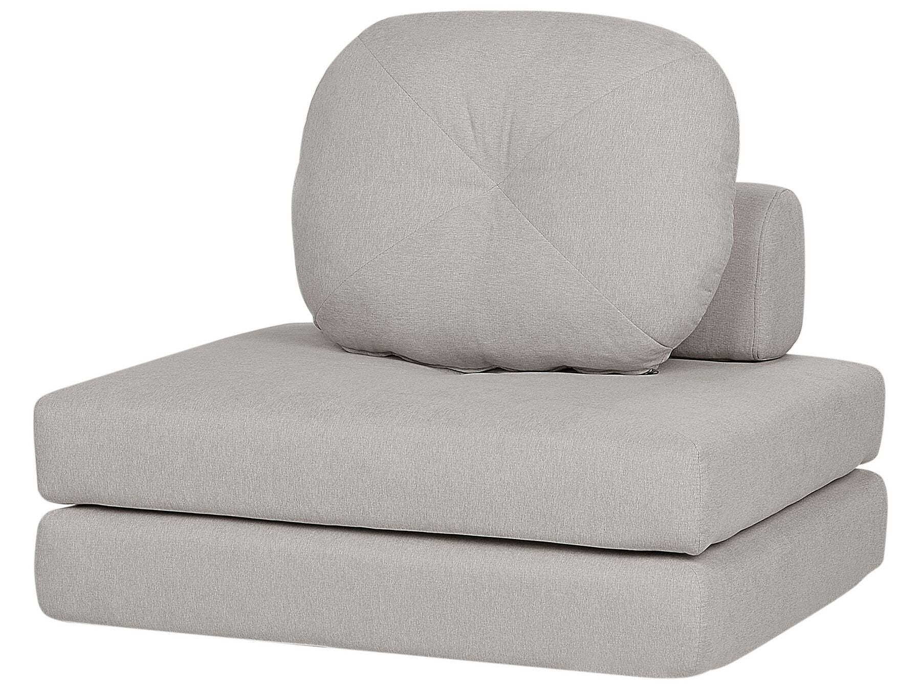 Single Sofa Bed OLDEN Fabric Light Grey