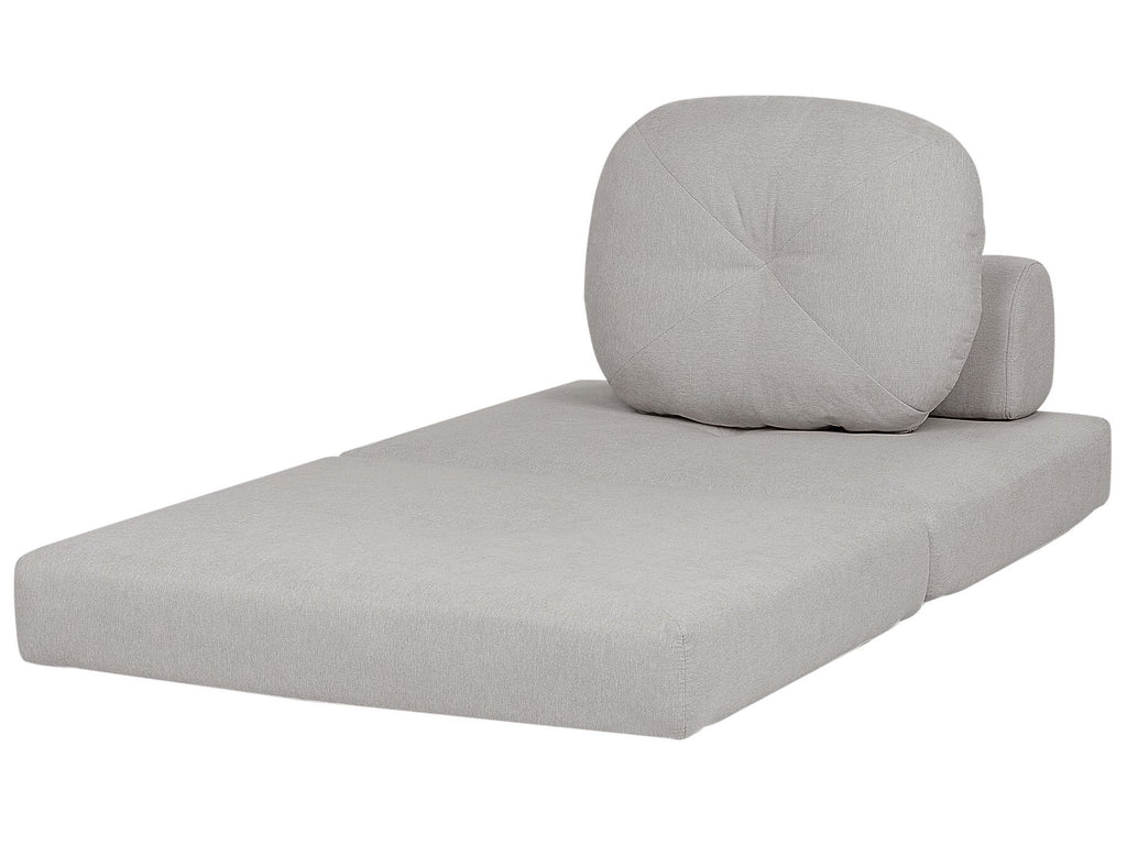 Single Sofa Bed OLDEN Fabric Light Grey