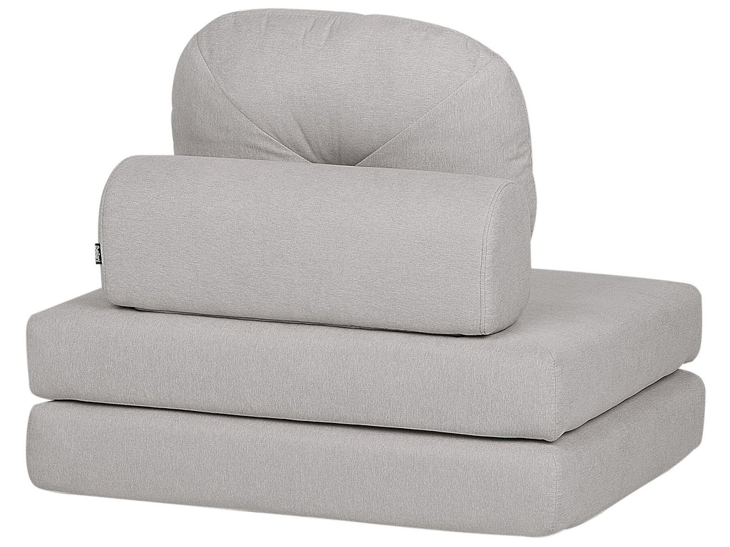 Single Sofa Bed OLDEN Fabric Light Grey