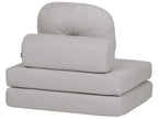 Single Sofa Bed OLDEN Fabric Light Grey