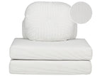 Single Sofa Bed OLDEN Corduroy Off-White