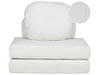 Single Sofa Bed Corduroy Off-White
