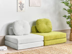 Single Sofa Bed OLDEN Corduroy Off-White