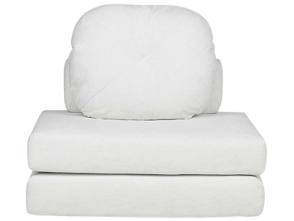 Single Sofa Bed OLDEN Corduroy Off-White