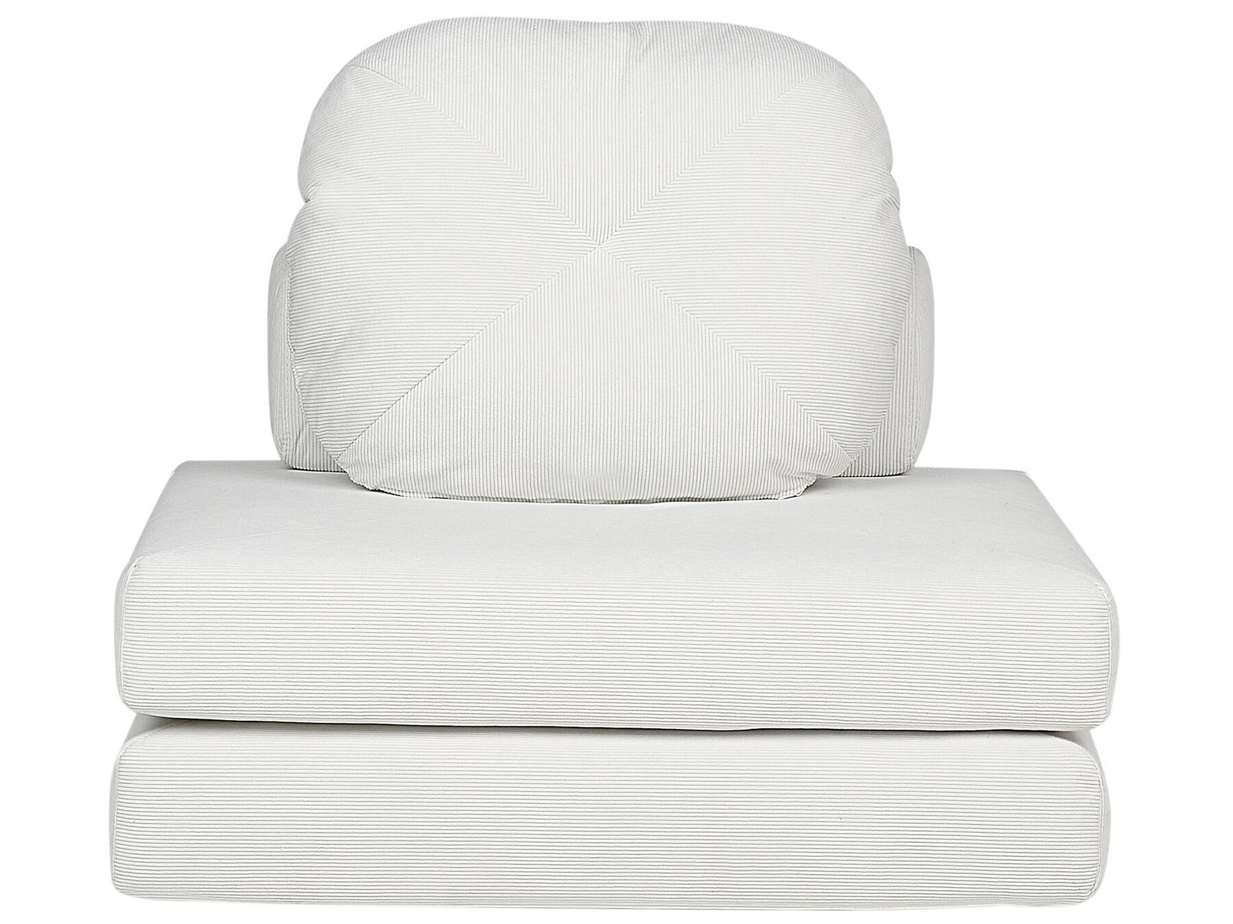Single Sofa Bed OLDEN Corduroy Off-White