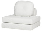 Single Sofa Bed OLDEN Corduroy Off-White