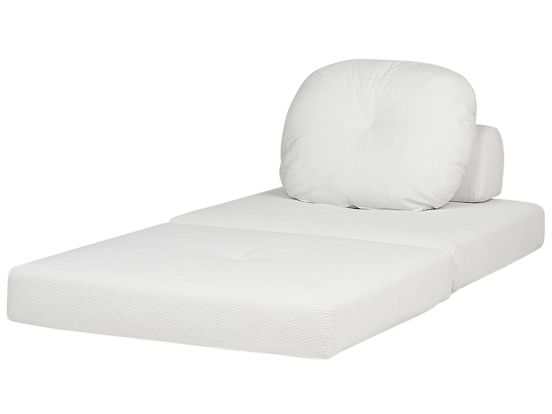 Single Sofa Bed OLDEN Corduroy Off-White
