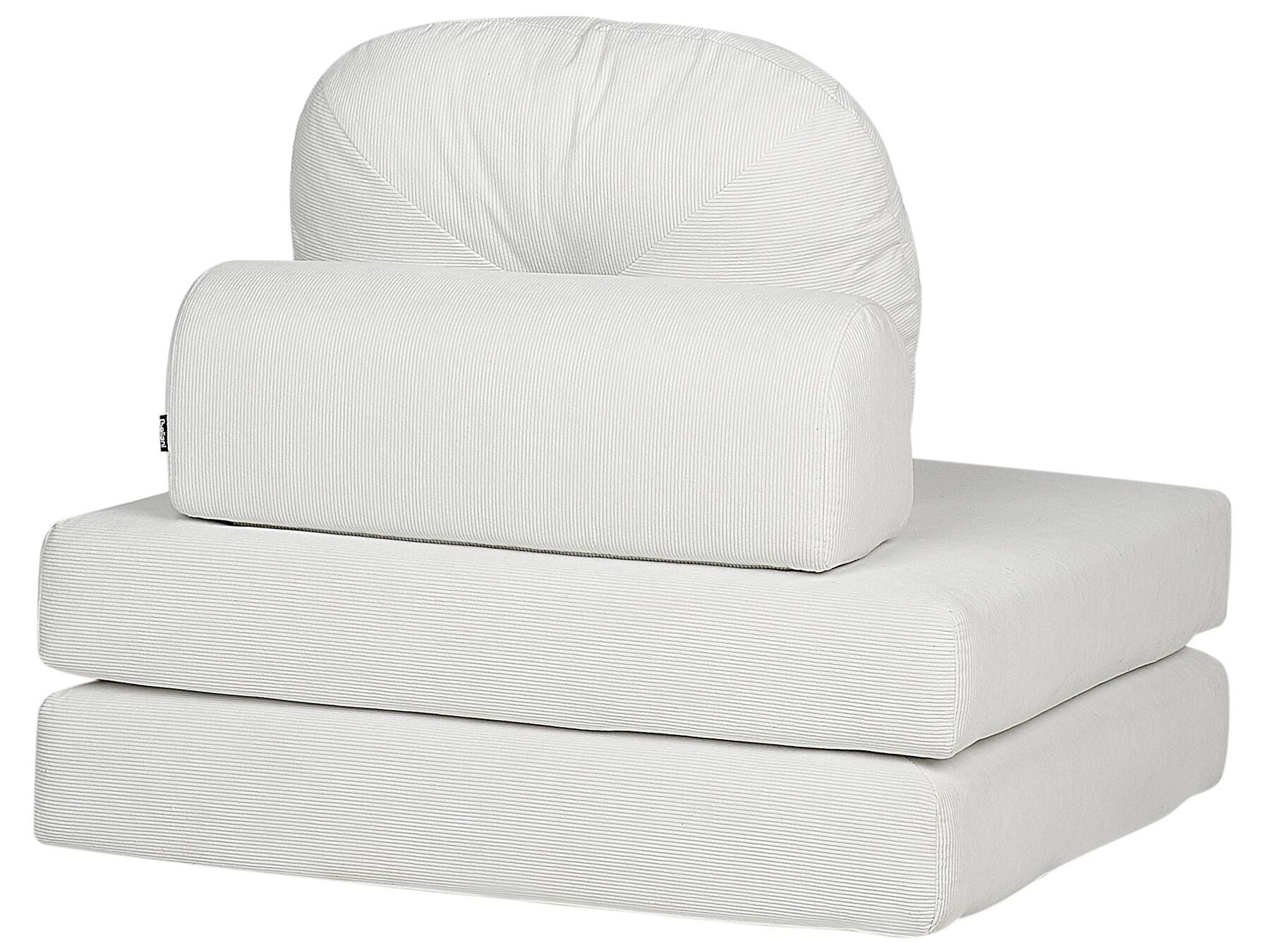 Single Sofa Bed OLDEN Corduroy Off-White