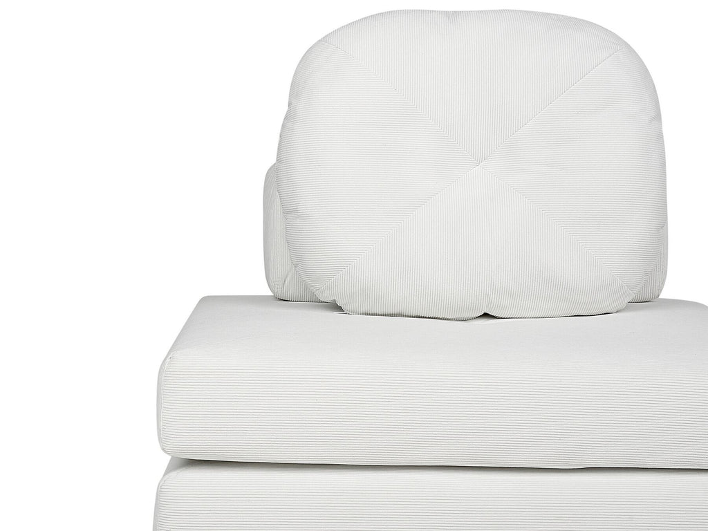 Single Sofa Bed OLDEN Corduroy Off-White