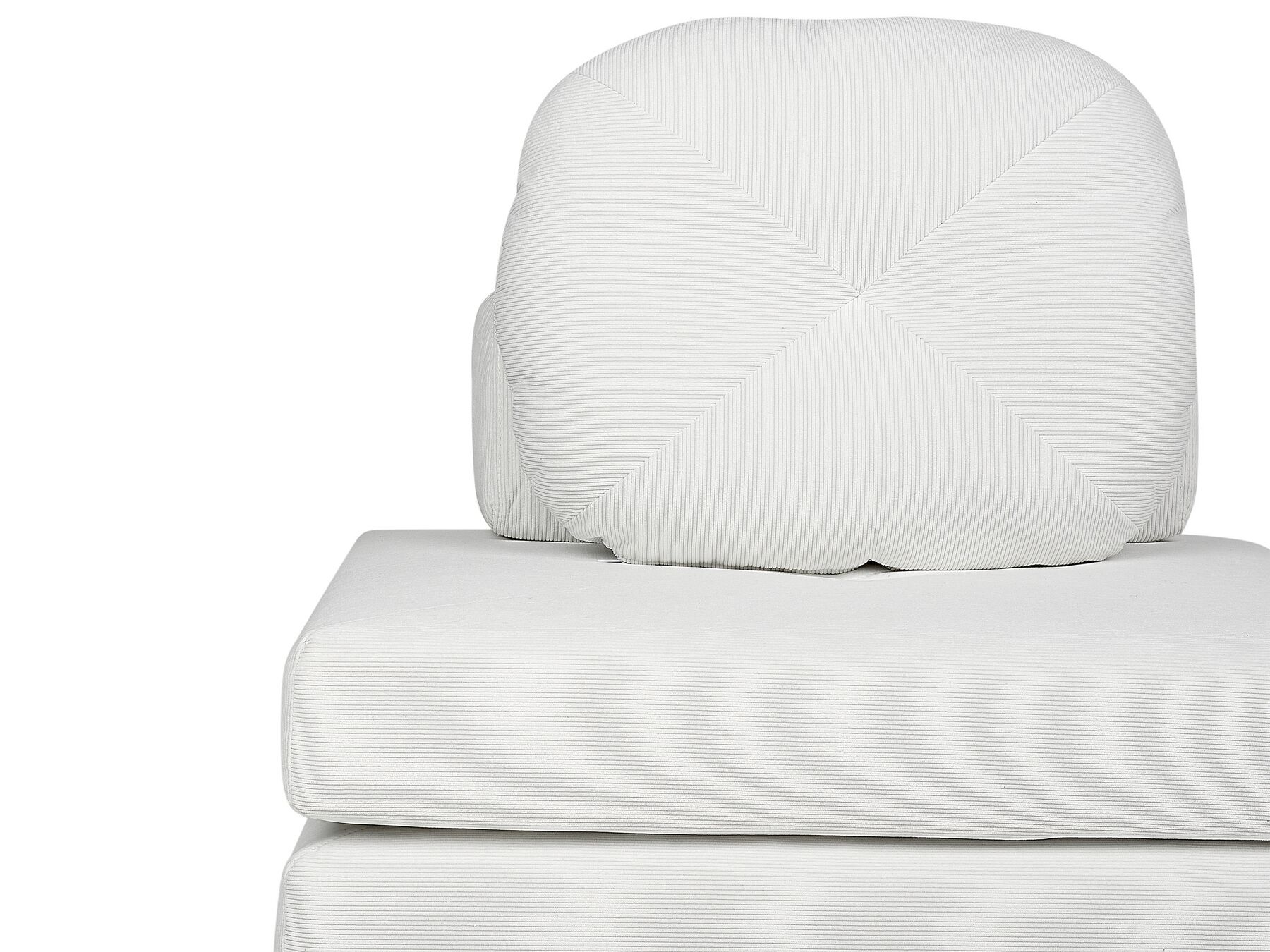 Single Sofa Bed OLDEN Corduroy Off-White