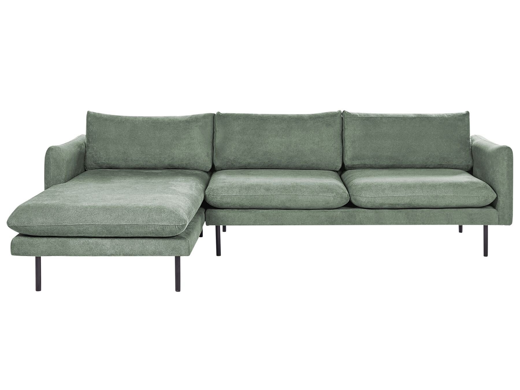 Corner Sofa VINTERBRO Fabric Light Green 4 Seater Right Hand