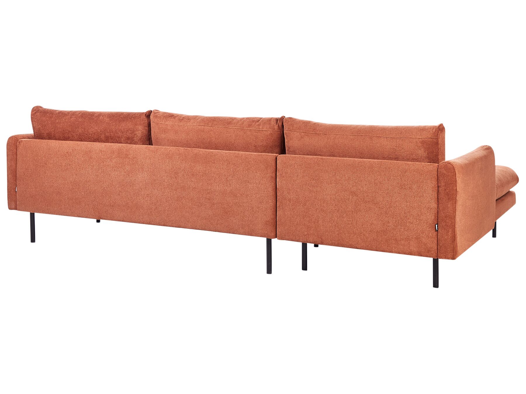 Corner Sofa VINTERBRO Chenille Golden Brown 4 Seater Right Hand