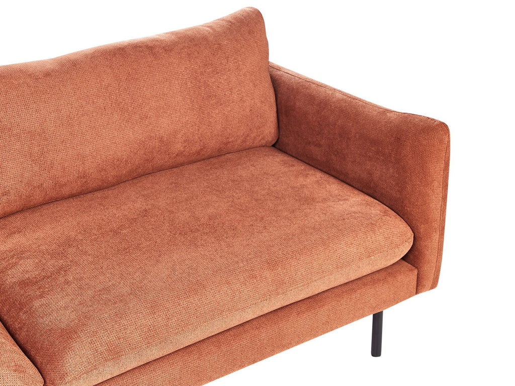 Corner Sofa VINTERBRO Chenille Golden Brown 4 Seater Right Hand