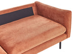 Corner Sofa VINTERBRO Chenille Golden Brown 4 Seater Right Hand