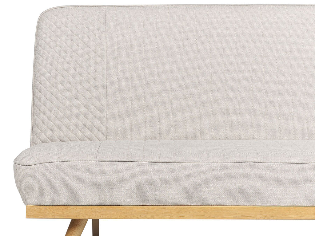 Fabric Sofa Bed Beige KALFAFELL