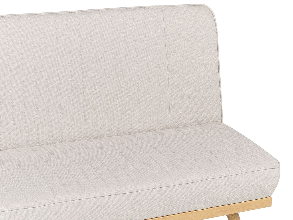 Fabric Sofa Bed Beige KALFAFELL