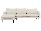 Corner Sofa VINTERBRO Fabric Light Beige 4 Seater Right Hand