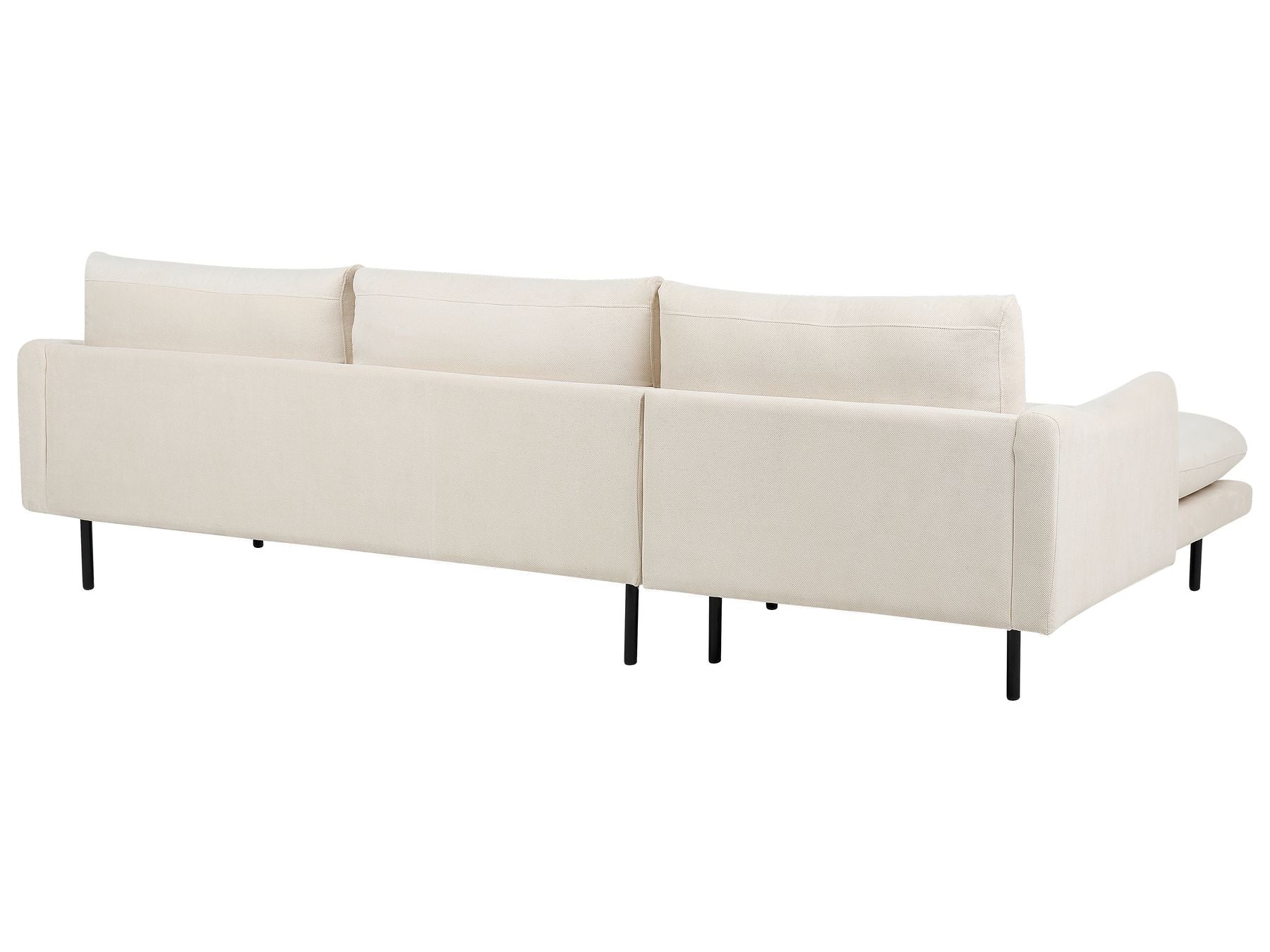 Corner Sofa VINTERBRO Fabric Light Beige 4 Seater Right Hand