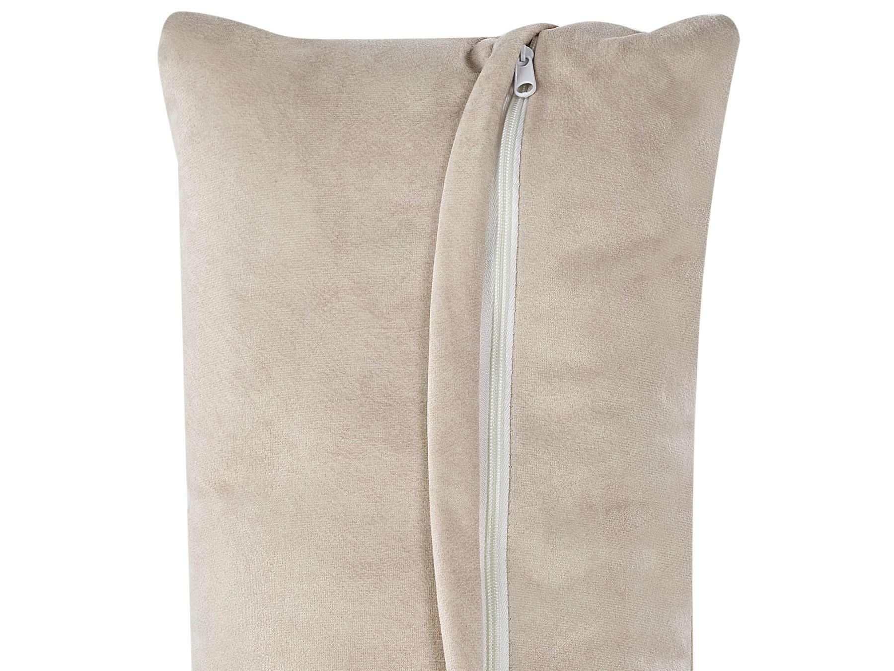 2 Seater Modular Velvet Sofa Beige HELLNAR