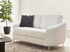 2 Seater Boucle Sofa White TROSA