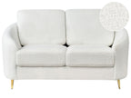 2 Seater Boucle Sofa White TROSA