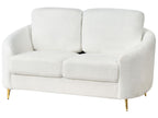 2 Seater Boucle Sofa White TROSA