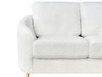 2 Seater Boucle Sofa White TROSA