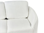 2 Seater Boucle Sofa White TROSA