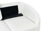 2 Seater Boucle Sofa White TROSA