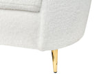 2 Seater Boucle Sofa White TROSA