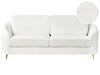 Sofa Boucle White 3 Seater