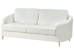 3 Seater Boucle Sofa White TROSA