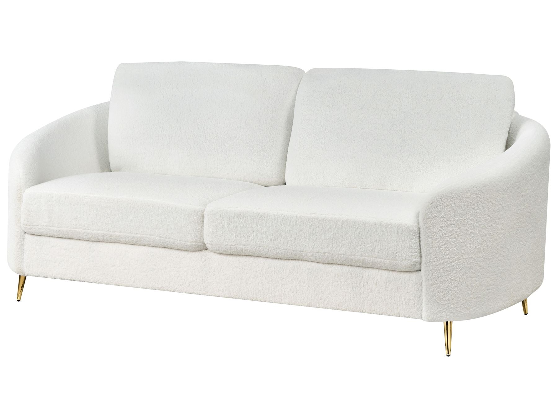 3 Seater Boucle Sofa White TROSA